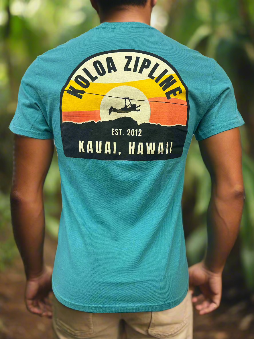 Sunset Zip - Gildan Tropical Blue